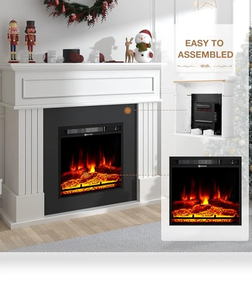Electric Fireplace with Mantel — Electric Heating Solutions, oneinmil