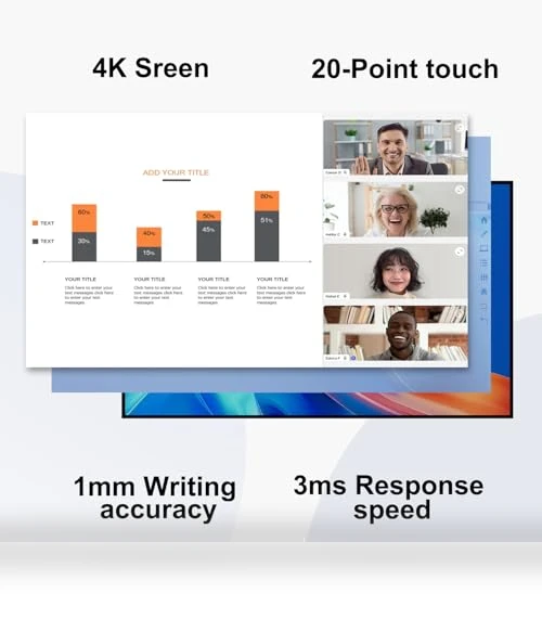 FLIP HUB 55" S2 Rotating Smart Board — Electronic Whiteboards, TIBURN