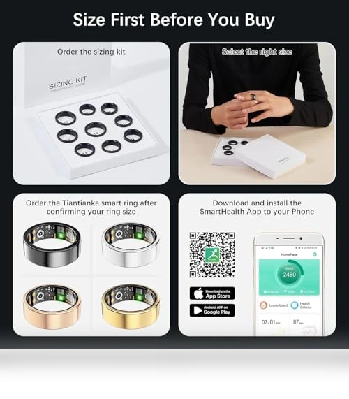 Health Tracker Ring — Smart Rings, Tiantianka