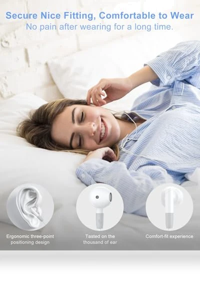 HiFi Stereo Earphones with Mic & Volume Control — In-Ear Headphones, Tapo