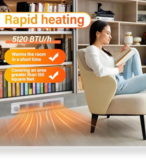 Kickspace Heater with Thermostat — Portable Heating Solutions, Leafinnerin