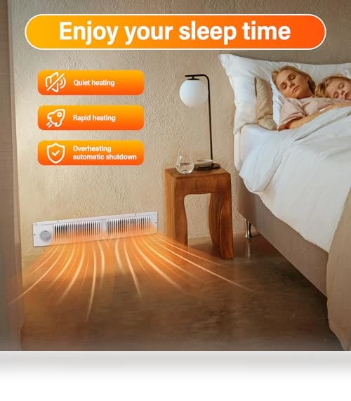 Kickspace Heater with Thermostat — Portable Heating Solutions, Leafinnerin