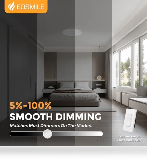 LED Flush Mount Ceiling Light — Overhead Lighting, EOSMILE