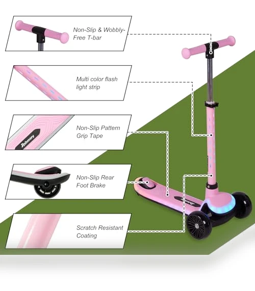 Light-Up Kids Scooter — Balance Bikes, Rahmory