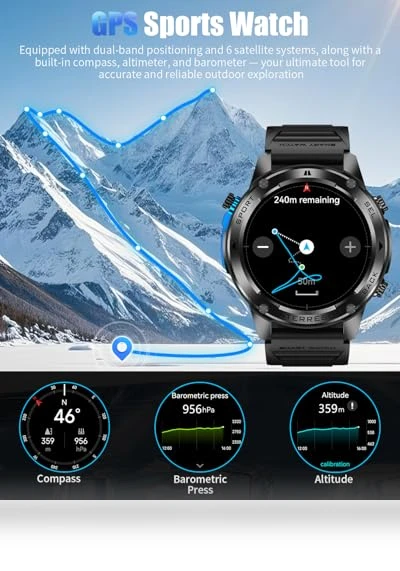 Military Smart Watch with GPS — Smartwatches, PODOEIL