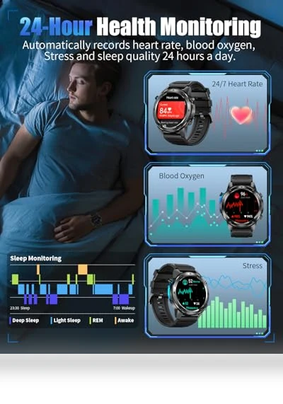 Military Smart Watch with GPS — Smartwatches, PODOEIL
