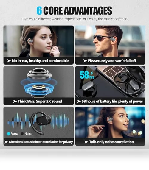 Open Ear Headphones — In-Ear Headphones, TINOSP