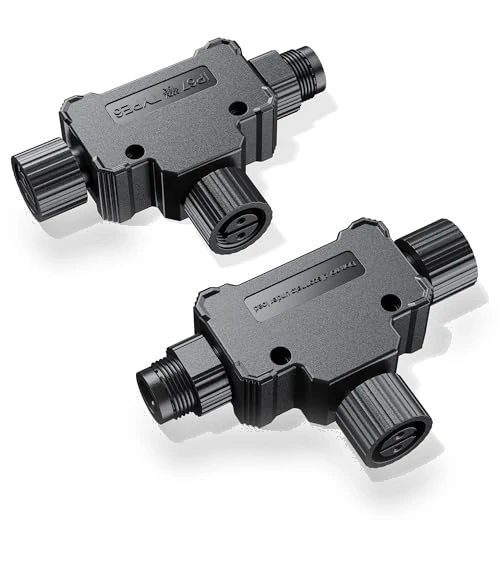 Outdoor Smart Lighting T Connector — Outdoor Security & Flood Lighting, DriveXpwr