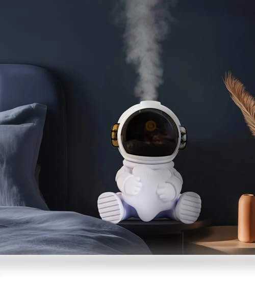 Portable Mini Humidifier with LED Light — Air Moisturizers, Kafarfunn
