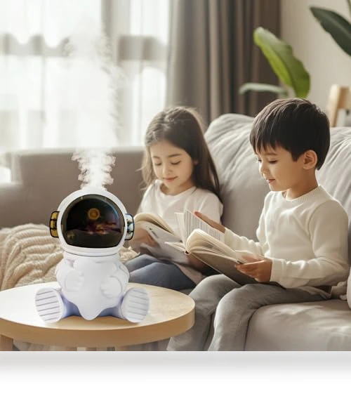 Portable Mini Humidifier with LED Light — Air Moisturizers, Kafarfunn