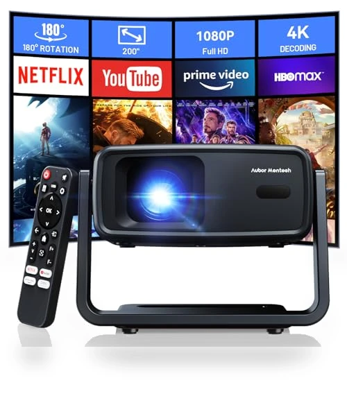 Smart Mini Projector — Home Theater Projectors, AUBOR MENTECH