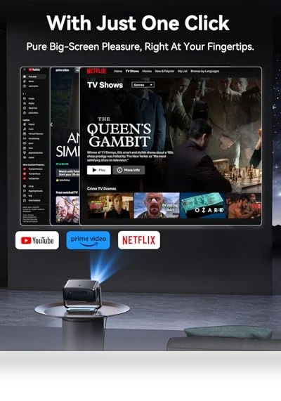 Smart Mini Projector — Home Theater Projectors, AUBOR MENTECH
