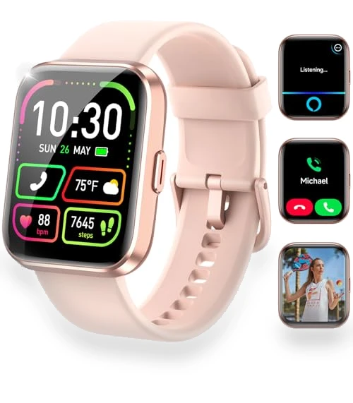 Smart Watch with Alexa, Health Monitoring, and Waterproof Design — Smartwatches, WMK