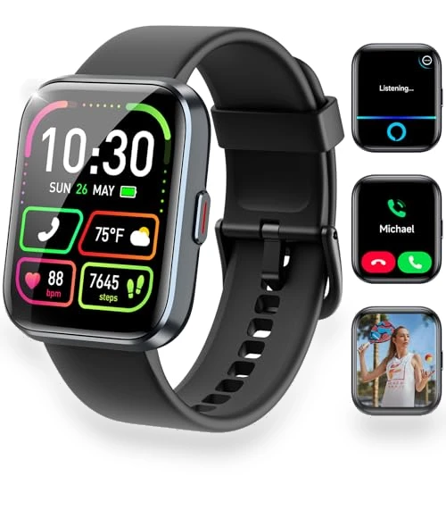 Smart Watch with Alexa, Health Monitoring, and Waterproof Design — Smartwatches, WMK