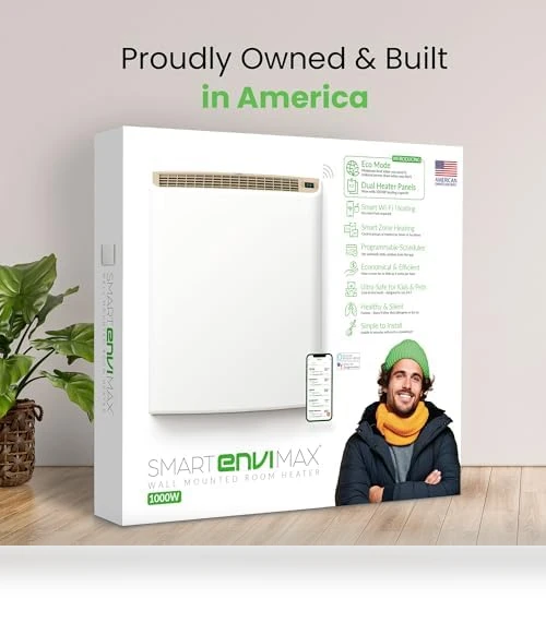 Wi-fi Plug-in Electric Wall Heater — Heaters, ENVI