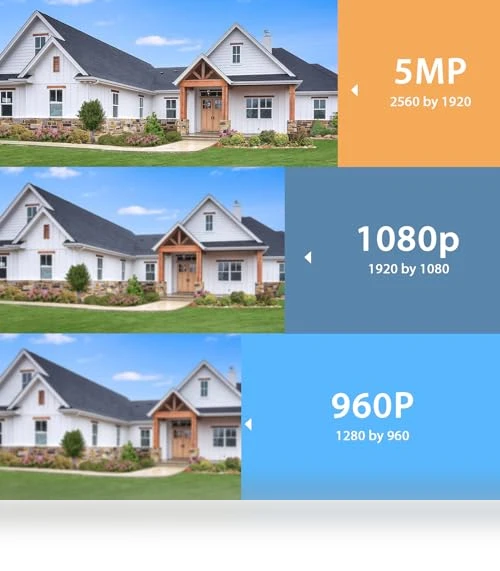 WiFi Security Camera System Outdoor — Smart Home Security, Hiseeu