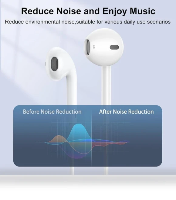 Wired Earbuds with Microphone — In-Ear Headphones, Mutsrd