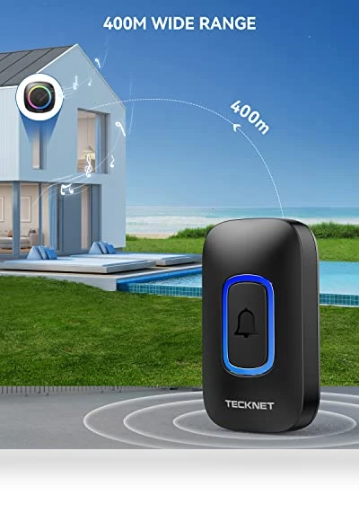 Wireless Doorbell with RGB Alarm Lighting — Kits, TECKNET