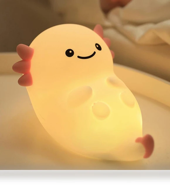 Cute Axolotl Night Light — Night Lights, Baby Stuff