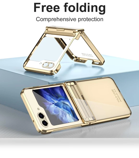 Electroplating Hard PC Folding Phone Cover — Basic Cases, Smartwatch 2025