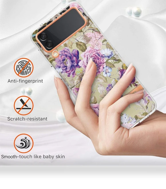 Flower Pattern Electroplated TPU Back Cover — Bumpers, Smartwatch 2025