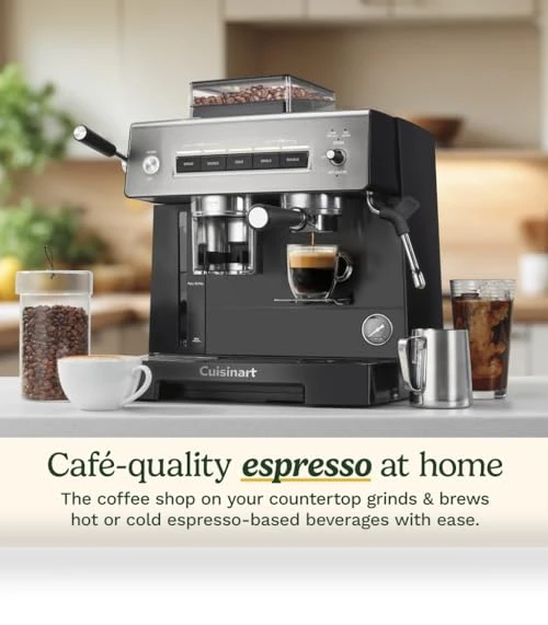 Grind & Brew Espresso Machine — Electric Blade Coffee Grinders, Cuisinart