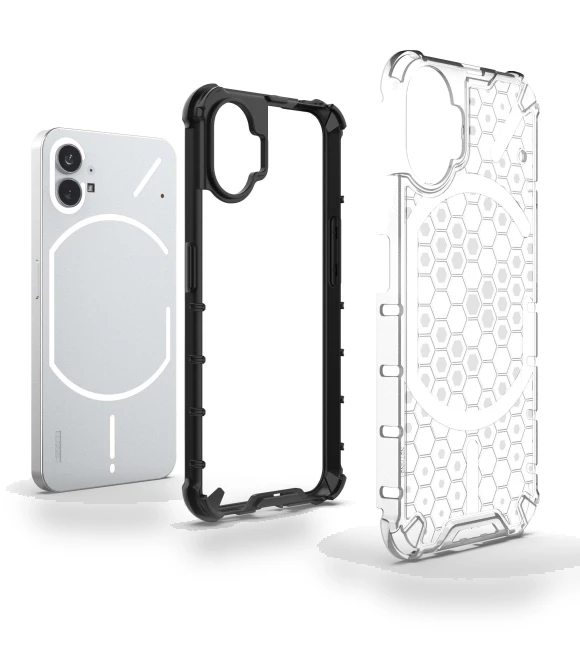 Honeycomb Textured TPU+PC Cover — Basic Cases, Smartwatch 2025