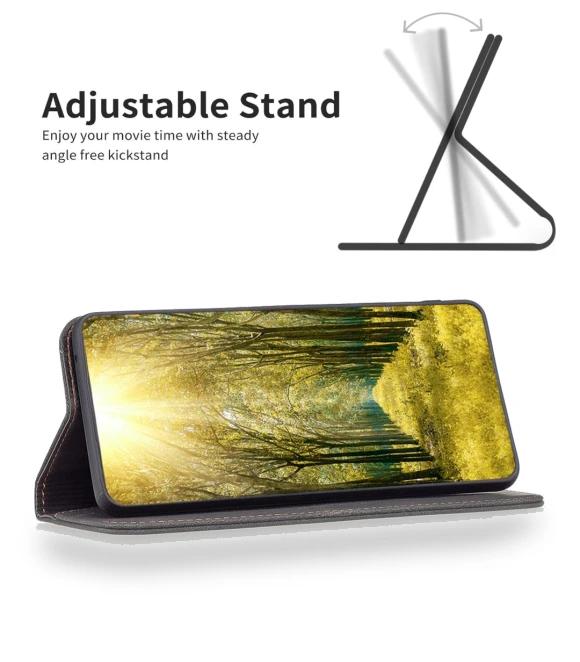 Leather Case Mobile Cover Stand with RFID Blocking Card Holder — Screen Protectors, Smartwatch 2025