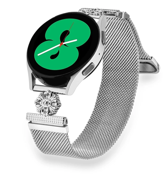 Milanese Band Flower Stainless Steel Magnetic Mesh Watch Strap — Bands, Smartwatch 2025