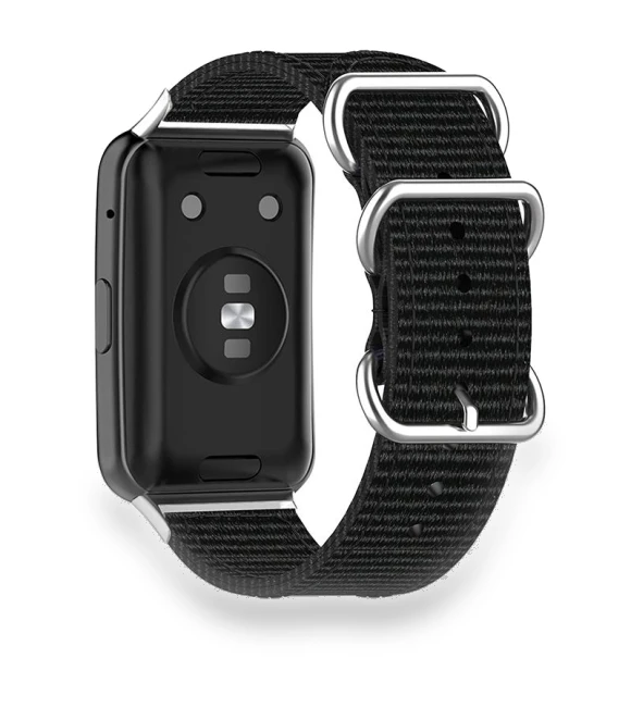 Nylon Quick Release Watch Band with Stainless Steel Rings Buckle — Fitness Bands, Smartwatch 2025
