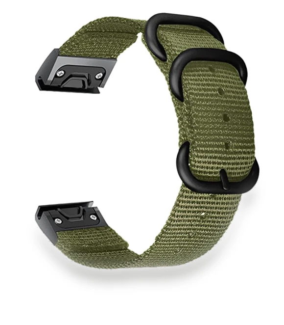 Nylon Smart Watch Strap with Stainless Steel Three Loops — Fitness Bands, Smartwatch 2025