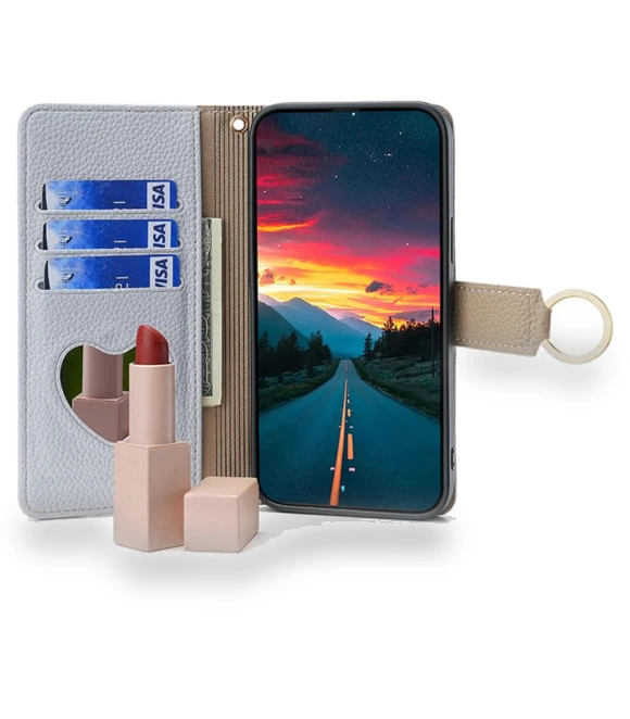 PU Leather Zipper Purse Crossbody Phone Cover with Chain Lanyard — Phone Accessories, Smartwatch 2025