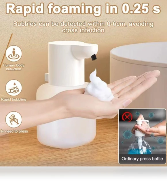 Rechargeable Hand Sanitizer Sterilizer Wall Mount Smart Foam Machine — Hand Dryers, Chunlian