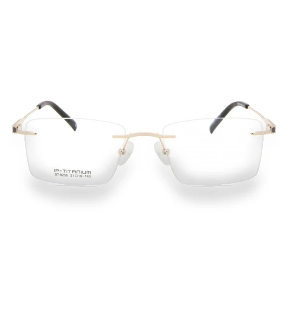 Rimless Rectangle Gold Eyeglasses — Smart Glasses, SmartBuy Collection