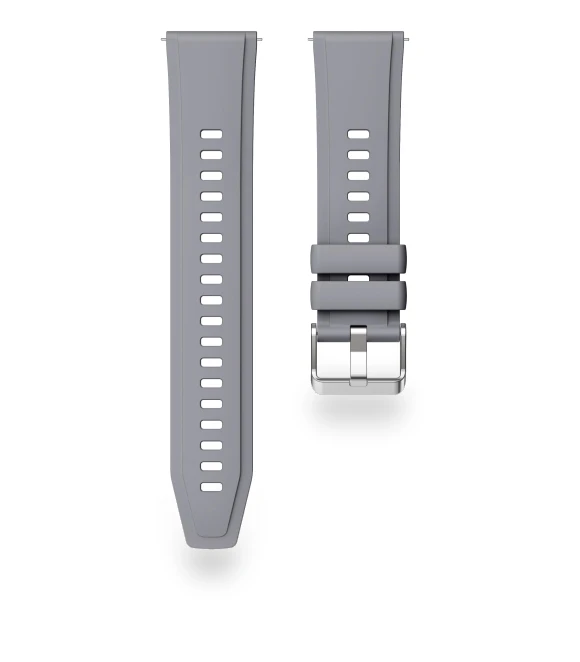 Silicone Strap with Silver Buckle — Fitness Bands, Smartwatch 2025