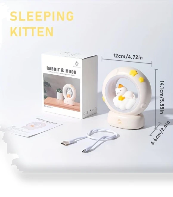 Sleeping Kitten Night Light — Night Lights, Houspace