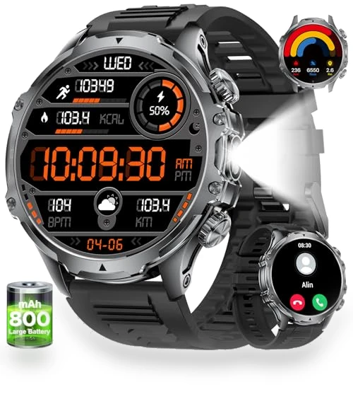 Smart Watch with LED Flashlight and Health Monitoring — Smartwatches, LIGE