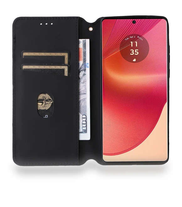 Wallet Case Magnetic Closing Phone Leather Cover — Flip Cases, Smartwatch 2025