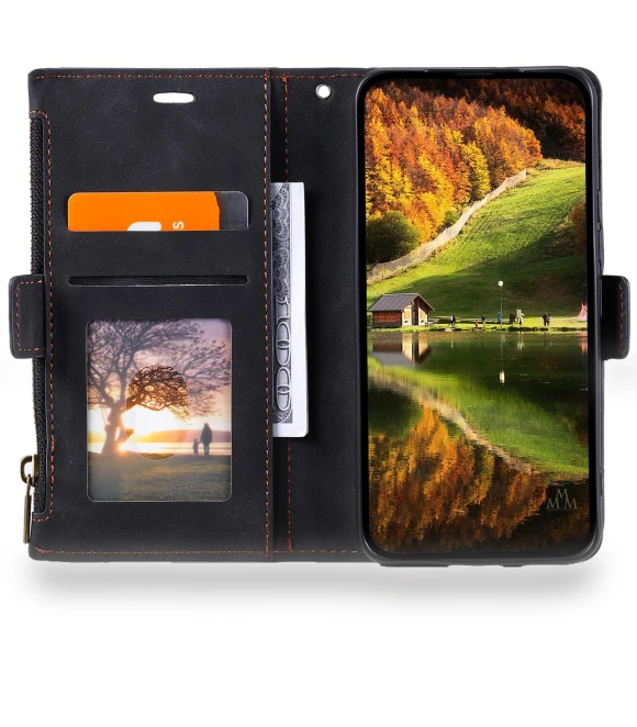 Zipper Pocket Stand PU Leather Case — Basic Cases, Smartwatch 2025