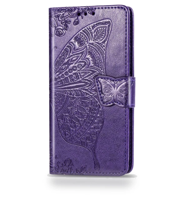 Butterfly Flower Pattern Imprinted Magnetic Flip Cover with Hand Strap — Flip Cases, Smartwatch 2025