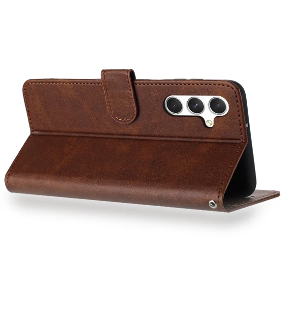 Calf Texture Stand Phone Case Wallet — Phone Accessories, Smartwatch 2025