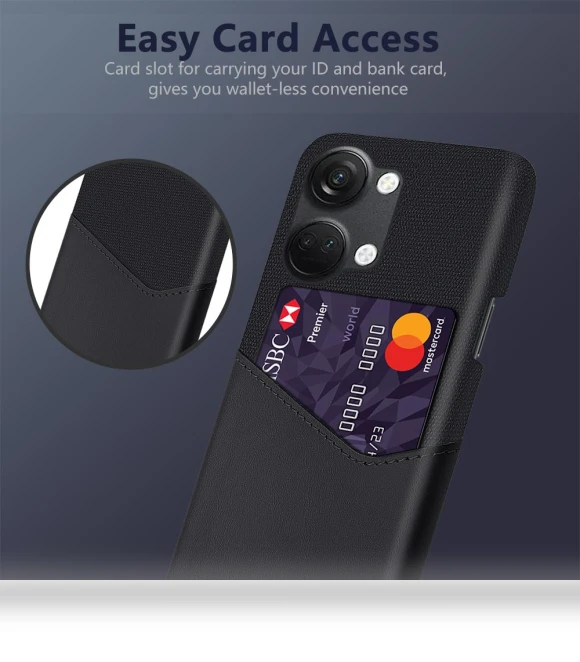 Cloth Texture Card Holder Phone Cover — Basic Cases, Smartwatch 2025