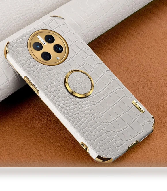 Crocodile Texture Ring Kickstand Case — Phone Accessories, Smartwatch 2025