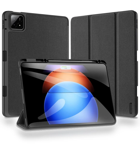 Leather Case Auto Wake/Sleep Tri-fold Stand Tablet Cover — Keyboard Cases, DUX DUCIS