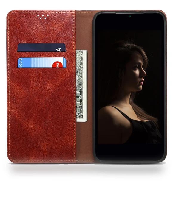 Leather Phone Case with Stand — Phone Accessories, Smartwatch 2025