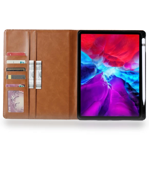 Leather Tablet Cover with Card Slot — Keyboard Cases, Smartwatch 2025
