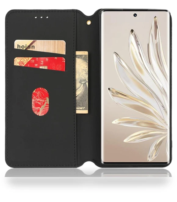 Magnetic Auto-absorbed PU Leather Case with Wallet Stand — Flip Cases, Smartwatch 2025