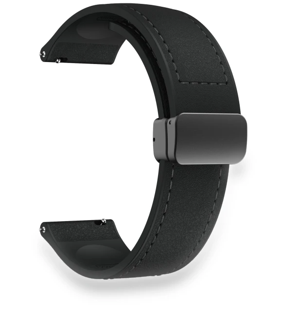 Magnetic Leather Coated Silicone Band — Bands, Smartwatch 2025