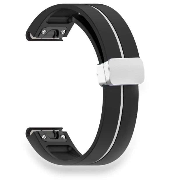 Magnetic Silver Buckle Watch Strap — Smartwatch Straps, Smartwatch 2025