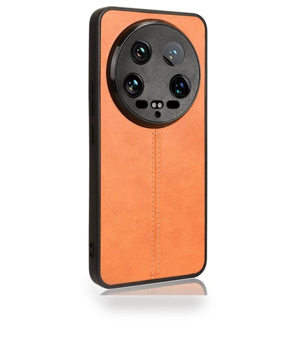 Phone Cover Cowhide Texture Stitching Line Shockproof Back Case — Bumpers, Smartwatch 2025
